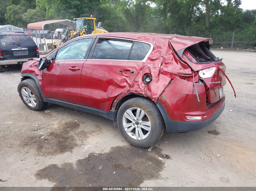 2017 Kia Sportage VIN KNDPM3AC6H7191486 IAAI salvage auction — ROLLOVER, Salvage (Georgia), sold $825 on 2026-07-17 (photo 3)