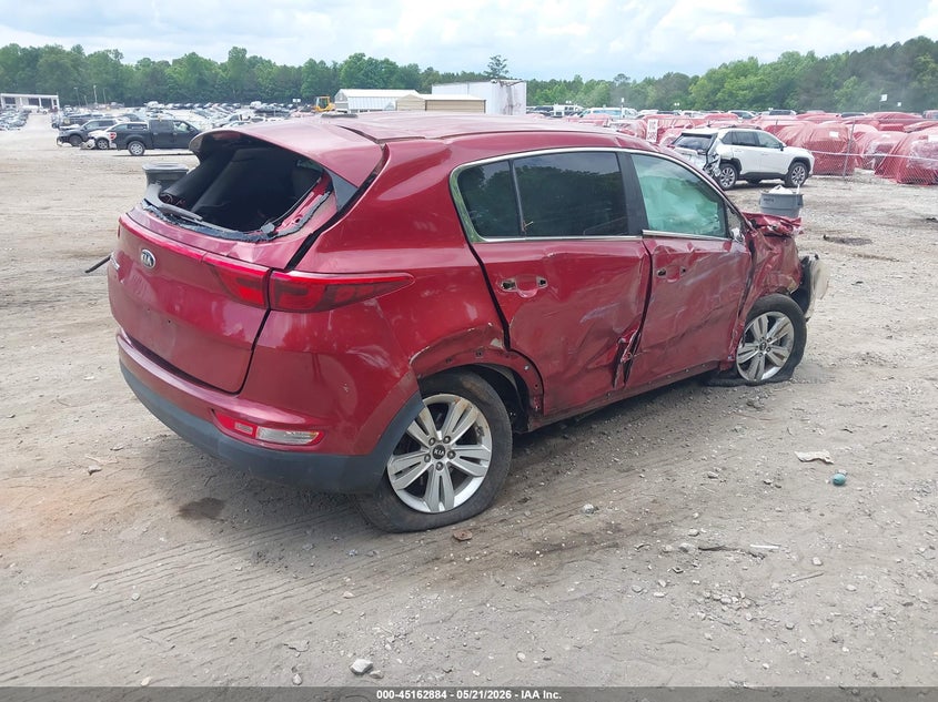 2017 Kia Sportage VIN KNDPM3AC6H7191486 IAAI salvage auction — ROLLOVER, Salvage (Georgia), sold $825 on 2026-07-17 (photo 4)