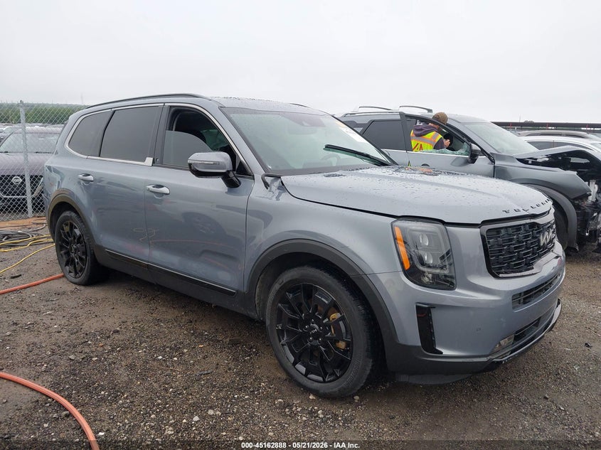 2022 Kia Telluride VIN 5XYP5DHC7NG270303 IAAI salvage auction — LEFT SIDE, Junk (Oklahoma), sold $6,500 on 2026-07-14 (photo 1)