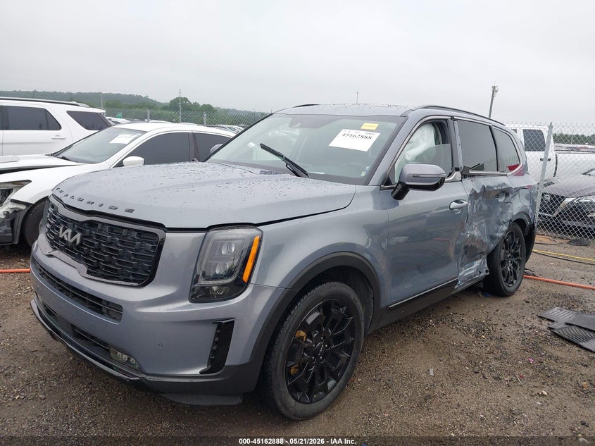 2022 Kia Telluride VIN 5XYP5DHC7NG270303 IAAI salvage auction — LEFT SIDE, Junk (Oklahoma), sold $6,500 on 2026-07-14 (photo 2)