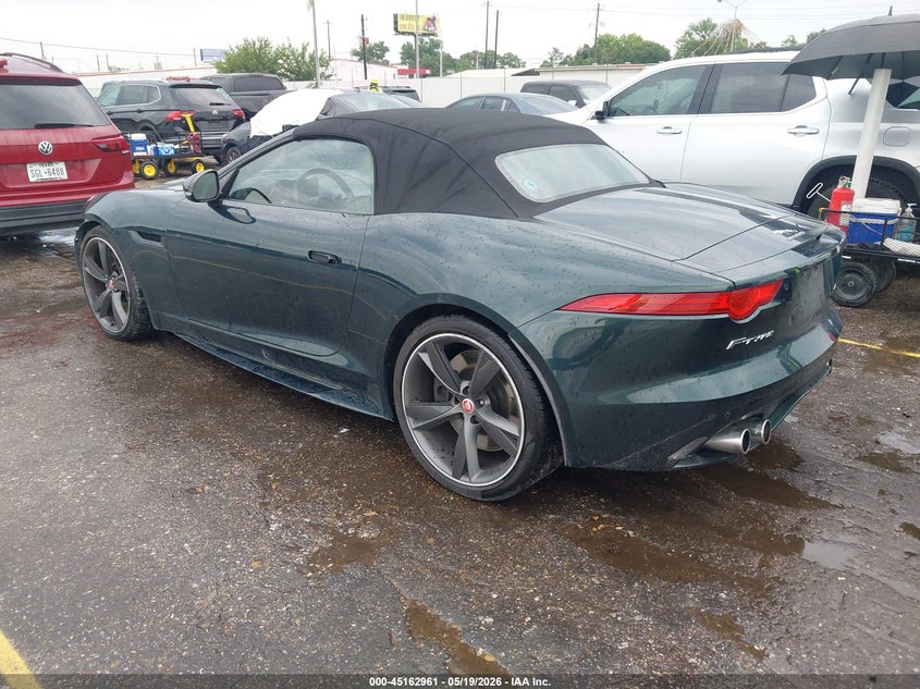 2016 Jaguar F-type VIN SAJWJ6HL8GMK32732 IAAI salvage auction — FRONT END, Original (Texas), sold $17,700 on 2026-08-12 (photo 3)