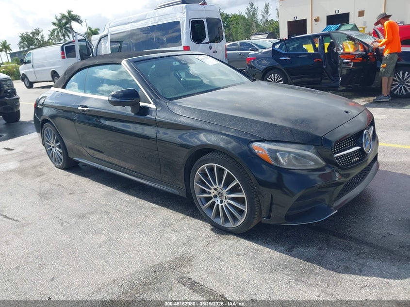 2021 Mercedes-benz C class VIN W1KWK8DB9MG067875 IAAI salvage auction — ENGINE DAMAGE, Rebuildable (Florida), sold $3,050 on 2026-07-08 (photo 1)