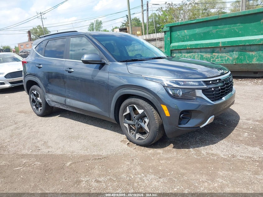 2024 Kia Seltos VIN KNDERCAA1R7648777 IAAI salvage auction — FRONT & REAR, Clear (Michigan), sold $9,475 on 2026-07-16 (photo 1)