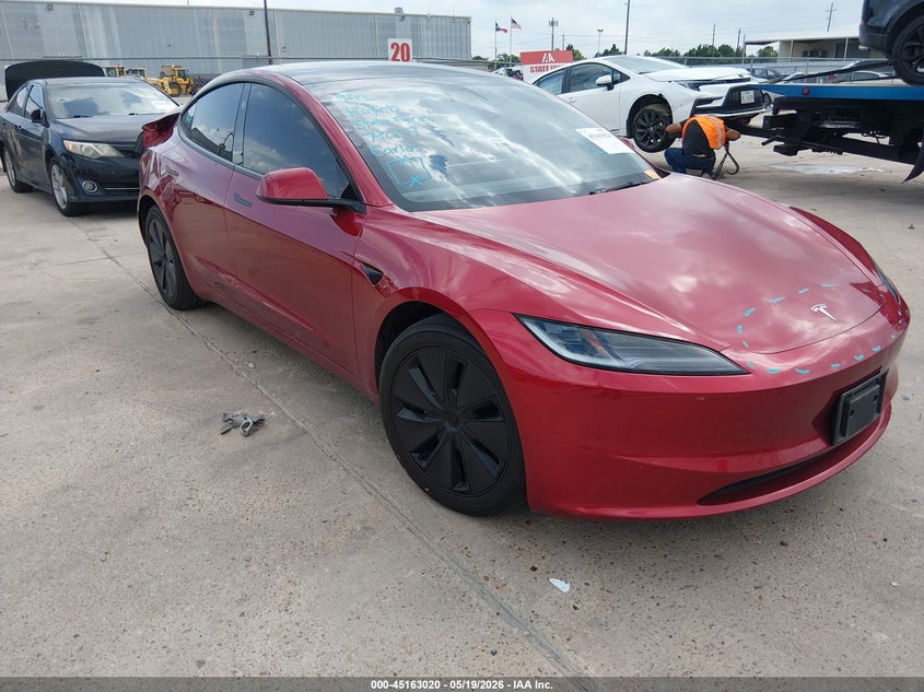 2024 Tesla Model 3 VIN 5YJ3E1EA3RF742171 IAAI salvage auction — REAR END, Original (Texas), sold $12,100 on 2026-07-30 (photo 1)