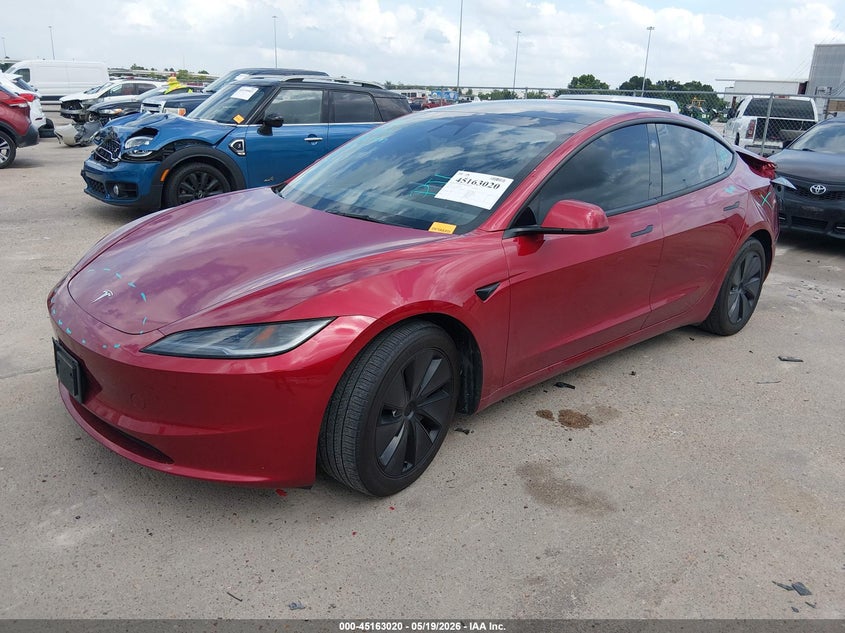 2024 Tesla Model 3 VIN 5YJ3E1EA3RF742171 IAAI salvage auction — REAR END, Original (Texas), sold $12,100 on 2026-07-30 (photo 2)