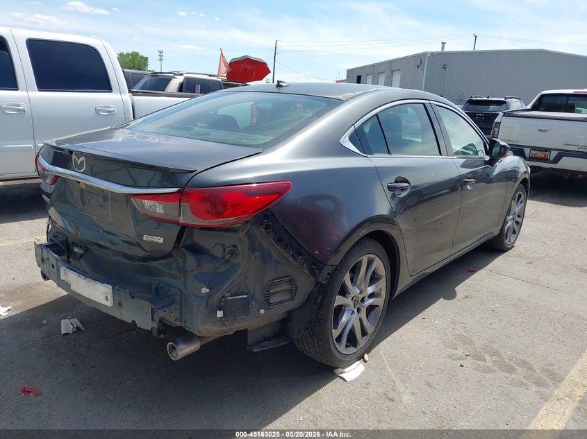 2014 Mazda 6 VIN JM1GJ1W60E1129628 IAAI salvage auction — REAR END, Salvage (Wyoming), sold $1,500 on 2026-07-23 (photo 4)