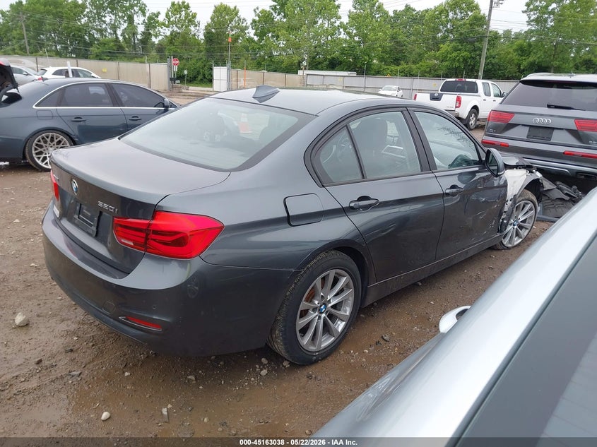 2017 BMW 3er VIN WBA8E5G37HNU42996 IAAI salvage auction — FRONT & REAR, Salvage (Ohio), sold $1,550 on 2026-08-06 (photo 4)