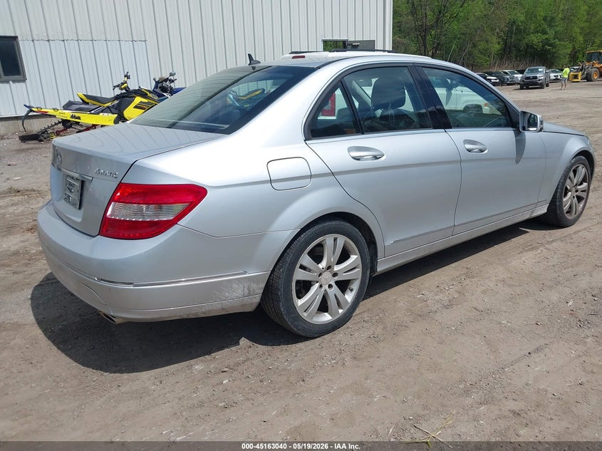 2011 Mercedes-benz C class VIN WDDGF8BB3BR159433 IAAI salvage auction — FRONT END, Salvage (Connecticut), sold $1,500 on 2026-07-23 (photo 4)