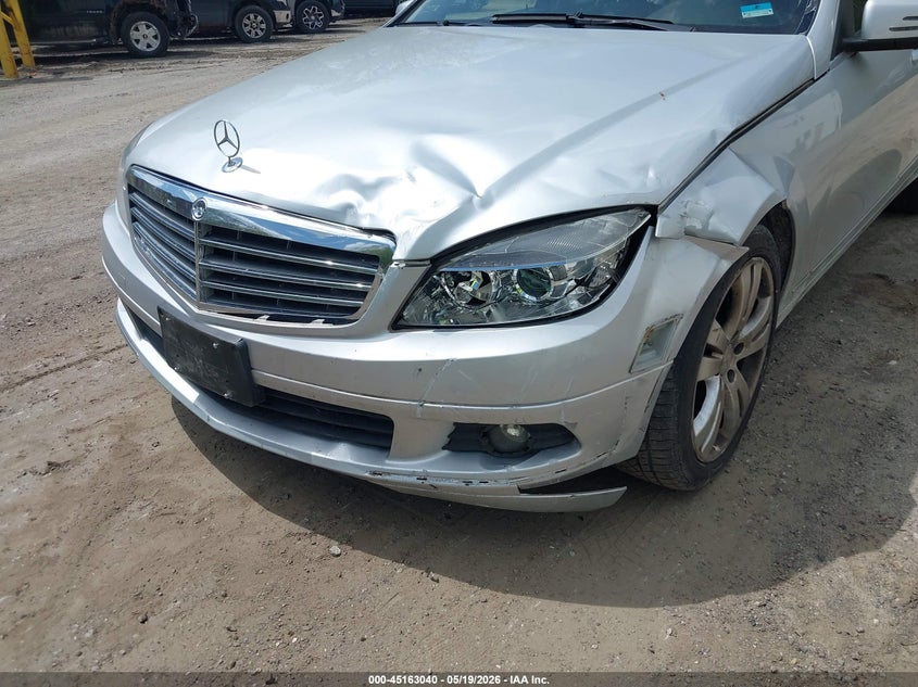 2011 Mercedes-benz C class VIN WDDGF8BB3BR159433 IAAI salvage auction — FRONT END, Salvage (Connecticut), sold $1,500 on 2026-07-23 (photo 6)