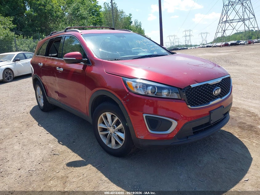 2016 Kia Sorento VIN 5XYPG4A39GG015921 IAAI salvage auction — THEFT, Salvage (Pennsylvania), sold $2,150 on 2026-08-02 (photo 1)