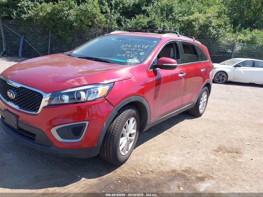 2016 Kia Sorento VIN 5XYPG4A39GG015921 IAAI salvage auction — THEFT, Salvage (Pennsylvania), sold $2,150 on 2026-08-02 (photo 2)
