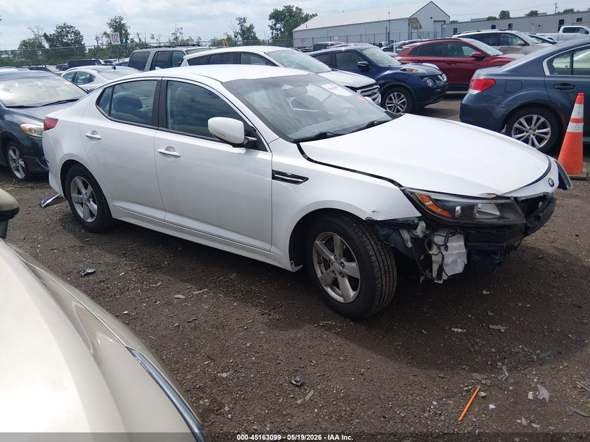 2015 Kia Optima VIN KNAGM4A78F5653576 IAAI salvage auction — FRONT END, Salvage (Ohio), sold $750 on 2026-07-30 (photo 1)