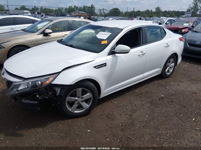 2015 Kia Optima VIN KNAGM4A78F5653576 IAAI salvage auction — FRONT END, Salvage (Ohio), sold $750 on 2026-07-30 (photo 2)