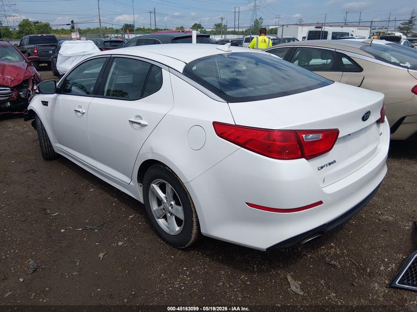 2015 Kia Optima VIN KNAGM4A78F5653576 IAAI salvage auction — FRONT END, Salvage (Ohio), sold $750 on 2026-07-30 (photo 3)