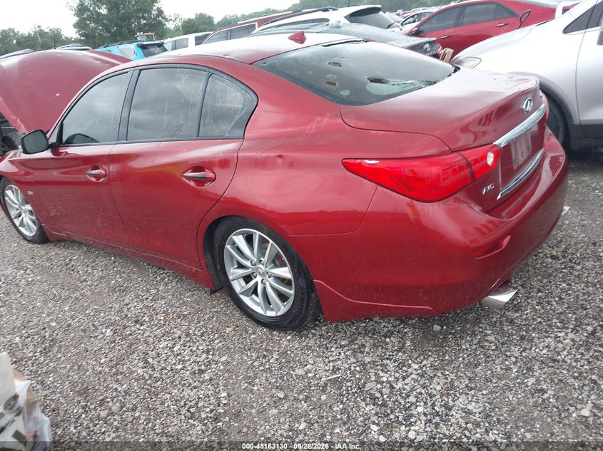 2016 Infiniti Q50 VIN JN1EV7AR5GM344183 IAAI salvage auction — HAIL, Clear (Missouri), sold $25 on 2026-07-27 (photo 3)