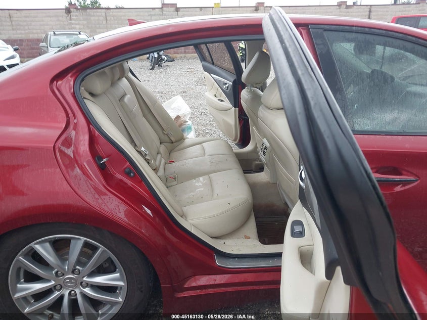 2016 Infiniti Q50 VIN JN1EV7AR5GM344183 IAAI salvage auction — HAIL, Clear (Missouri), sold $25 on 2026-07-27 (photo 8)