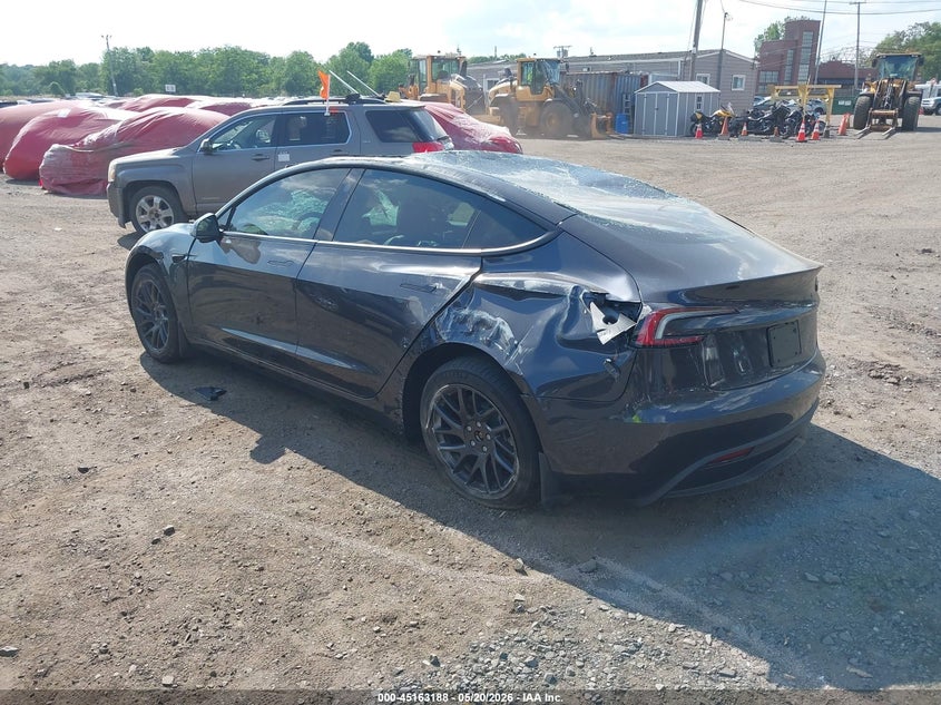 2026 Tesla Model 3 VIN 5YJ3E1EA1TF147052 IAAI salvage auction — ROLLOVER, Salvage (Idaho), sold $1,000 on 2026-07-29 (photo 3)