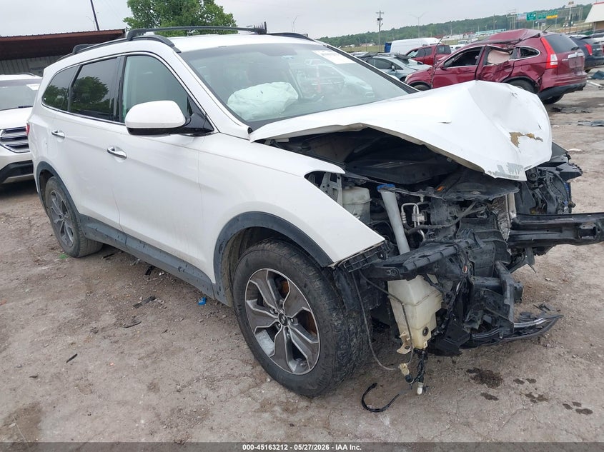 2014 Hyundai Santa fe VIN KM8SM4HF2EU056479 IAAI salvage auction — FRONT END, Clear (Oklahoma), sold $675 on 2026-07-15 (photo 1)