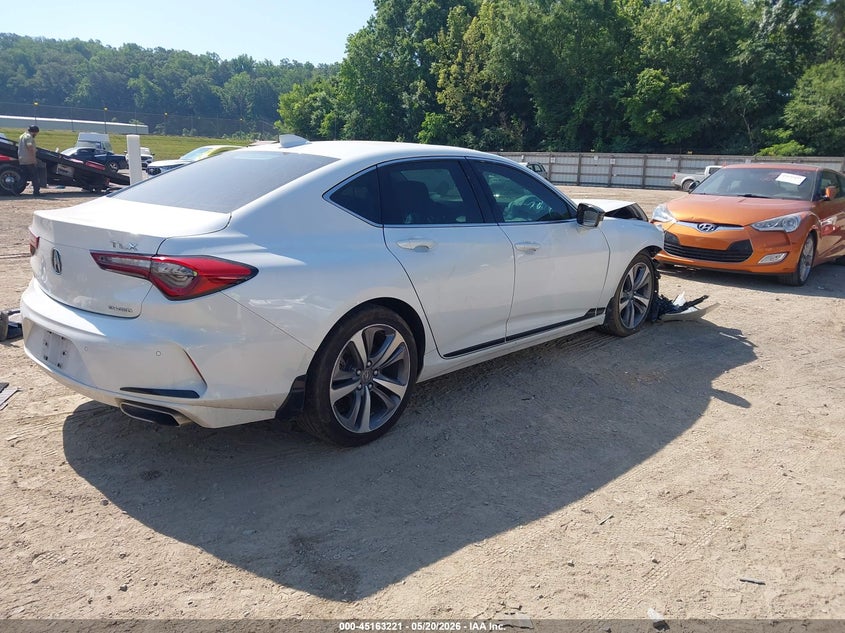 2021 Acura Tlx VIN 19UUB6F65MA001897 IAAI salvage auction — FRONT END, Salvage (Tennessee), sold $4,150 on 2026-07-11 (photo 4)
