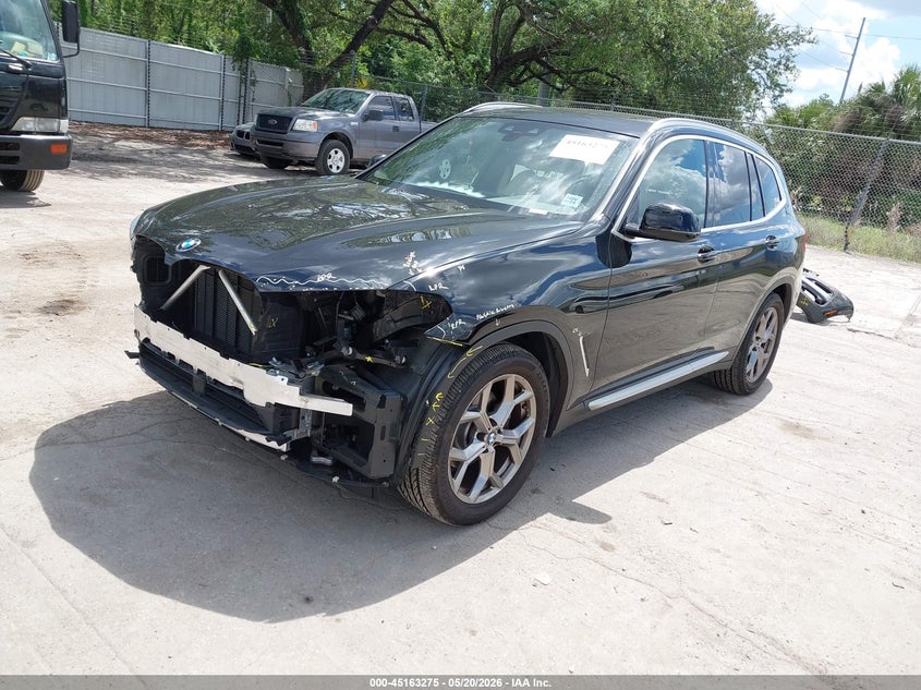 2021 BMW X3 VIN 5UXTY3C08M9F36815 IAAI salvage auction — FRONT END, Rebuildable (Florida), sold $10,500 on 2026-07-29 (photo 2)