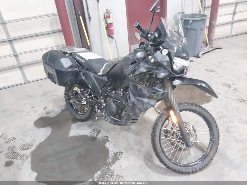2023 Kawasaki Klr 650 VIN ML5KLEH16PDA22868 IAAI salvage auction — FRONT END, Salvage (Idaho), sold $1,000 on 2026-07-22 (photo 1)