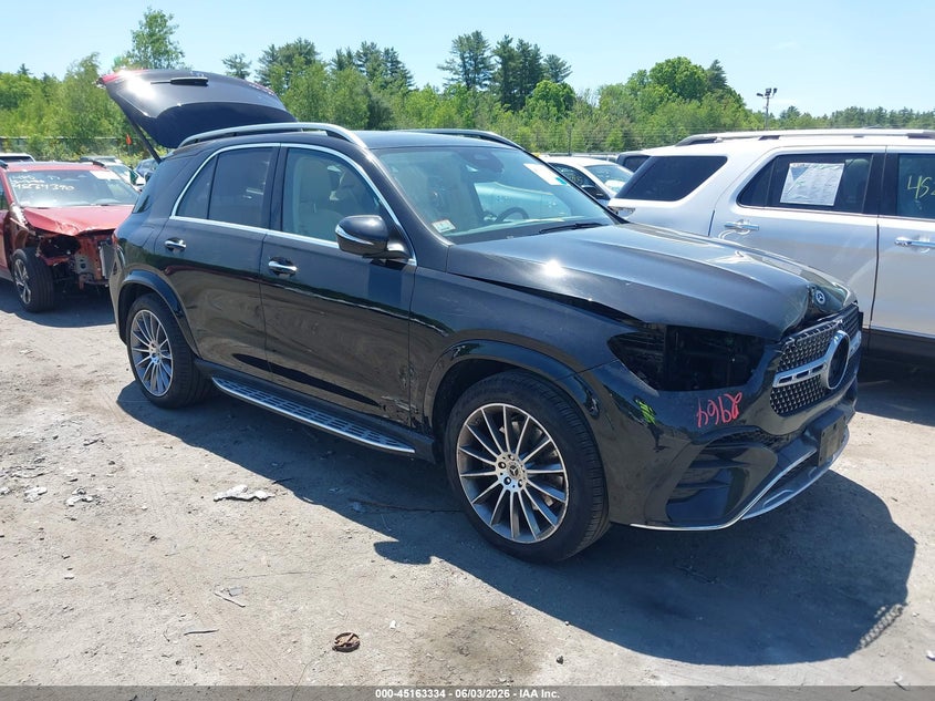 2025 Mercedes-benz Gle VIN 4JGFB4FBXSB325004 IAAI salvage auction — FRONT END, Salvage Title, sold $35,500 on 2026-07-30 (photo 1)