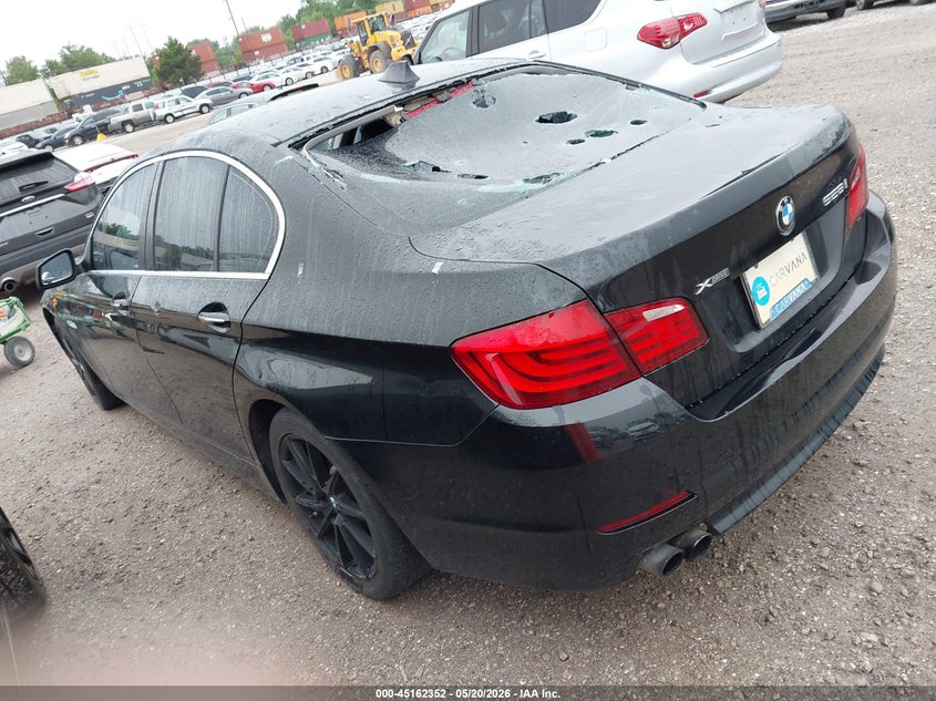 2013 BMW 5er VIN WBAXH5C56DDW13036 IAAI salvage auction — HAIL, Clear (Missouri), sold $825 on 2026-07-27 (photo 3)