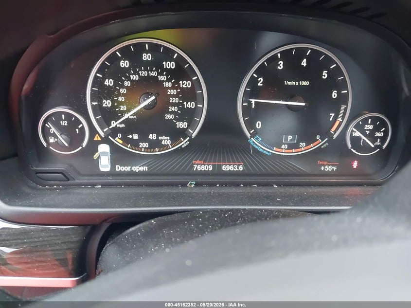 2013 BMW 5er VIN WBAXH5C56DDW13036 IAAI salvage auction — HAIL, Clear (Missouri), sold $825 on 2026-07-27 (photo 7)