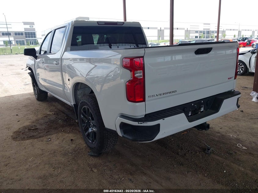2026 Chevrolet Silverado 1500 VIN 1GCPAWEK0TZ168567 IAAI salvage auction — FRONT END, Salvage (Texas), sold $9,300 on 2026-07-07 (photo 3)