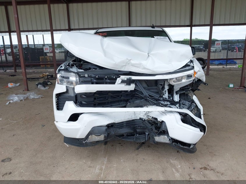 2026 Chevrolet Silverado 1500 VIN 1GCPAWEK0TZ168567 IAAI salvage auction — FRONT END, Salvage (Texas), sold $9,300 on 2026-07-07 (photo 6)