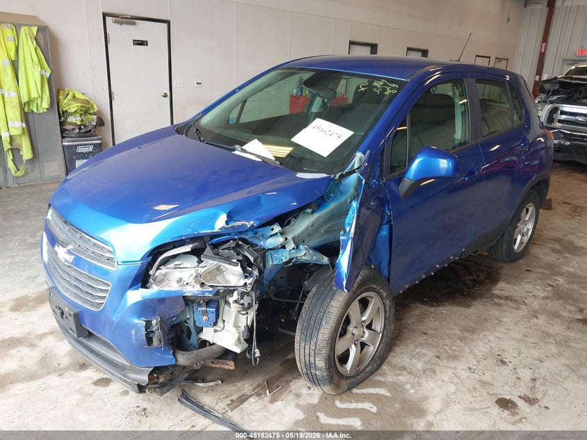 2015 Chevrolet Trax VIN KL7CJPSB1FB226320 IAAI salvage auction — FRONT END, Clear (Michigan), sold $475 on 2026-07-28 (photo 2)