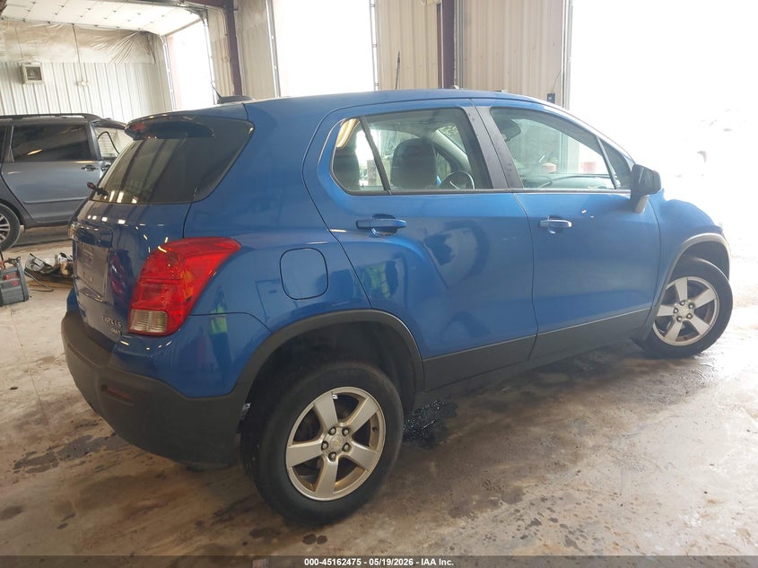 2015 Chevrolet Trax VIN KL7CJPSB1FB226320 IAAI salvage auction — FRONT END, Clear (Michigan), sold $475 on 2026-07-28 (photo 4)