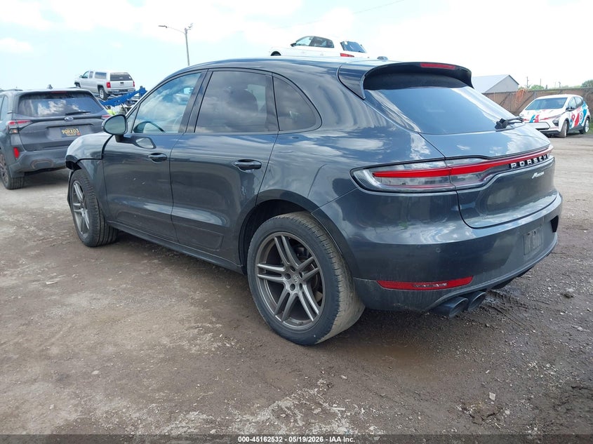 2020 Porsche Macan VIN WP1AA2A57LLB10536 IAAI salvage auction — LEFT FRONT, Clear (Michigan), sold $13,375 on 2026-07-30 (photo 3)