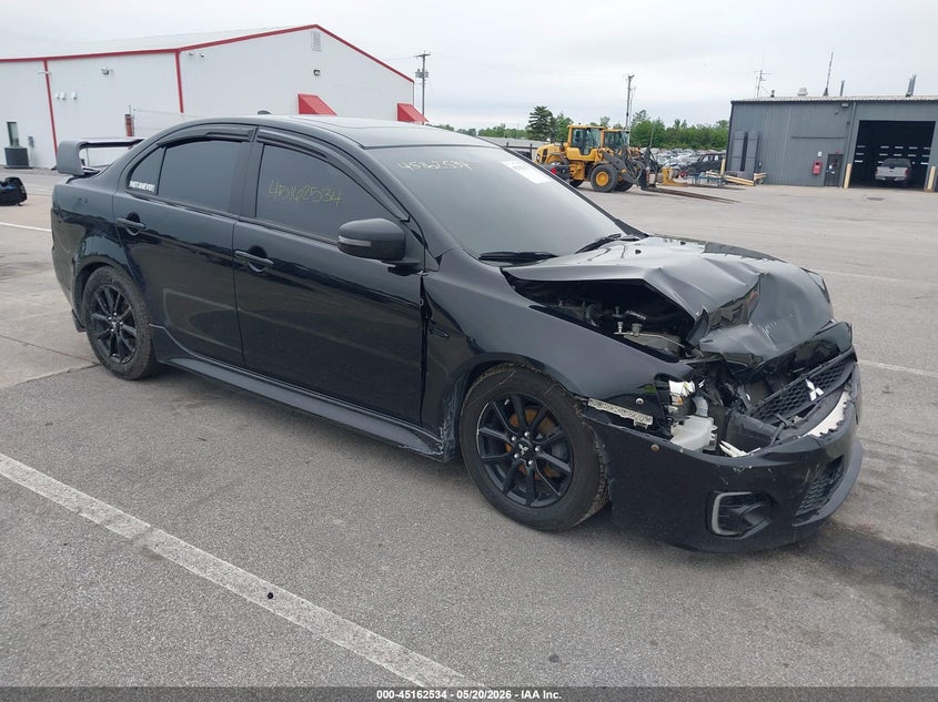 2017 Mitsubishi Lancer VIN JA32U2FU1HU014236 IAAI salvage auction — FRONT END, Clear (Indiana), sold $1,100 on 2026-07-17 (photo 1)