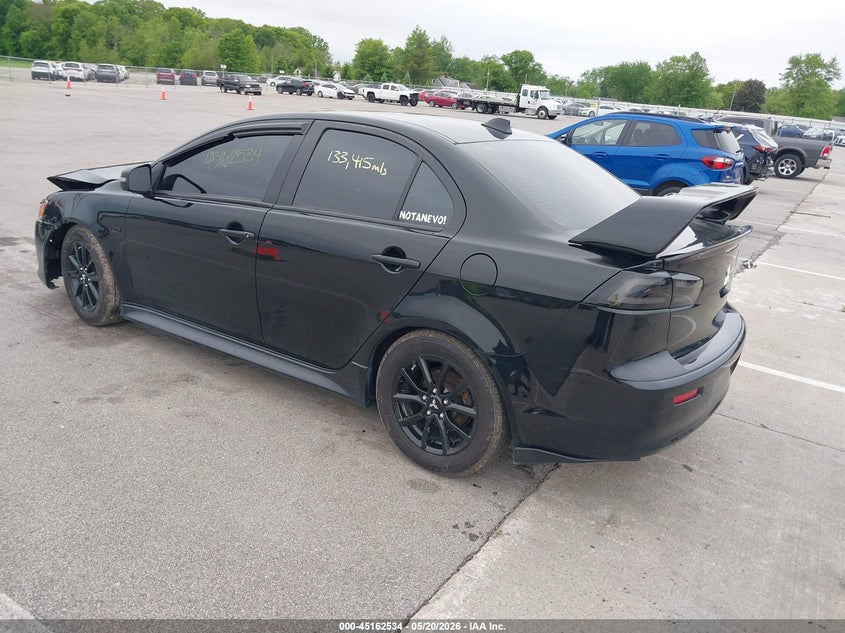 2017 Mitsubishi Lancer VIN JA32U2FU1HU014236 IAAI salvage auction — FRONT END, Clear (Indiana), sold $1,100 on 2026-07-17 (photo 3)