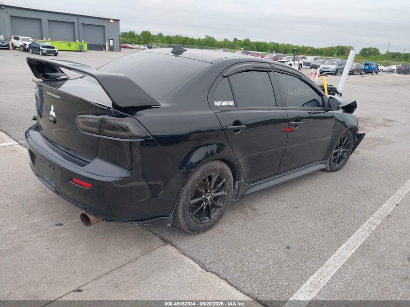 2017 Mitsubishi Lancer VIN JA32U2FU1HU014236 IAAI salvage auction — FRONT END, Clear (Indiana), sold $1,100 on 2026-07-17 (photo 4)