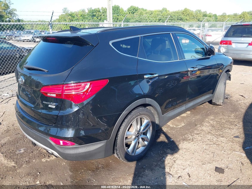 2015 Hyundai Santa fe VIN 5XYZW4LA7FG264630 IAAI salvage auction — FRONT END, Clear (Virginia), sold $1,500 on 2026-07-06 (photo 4)