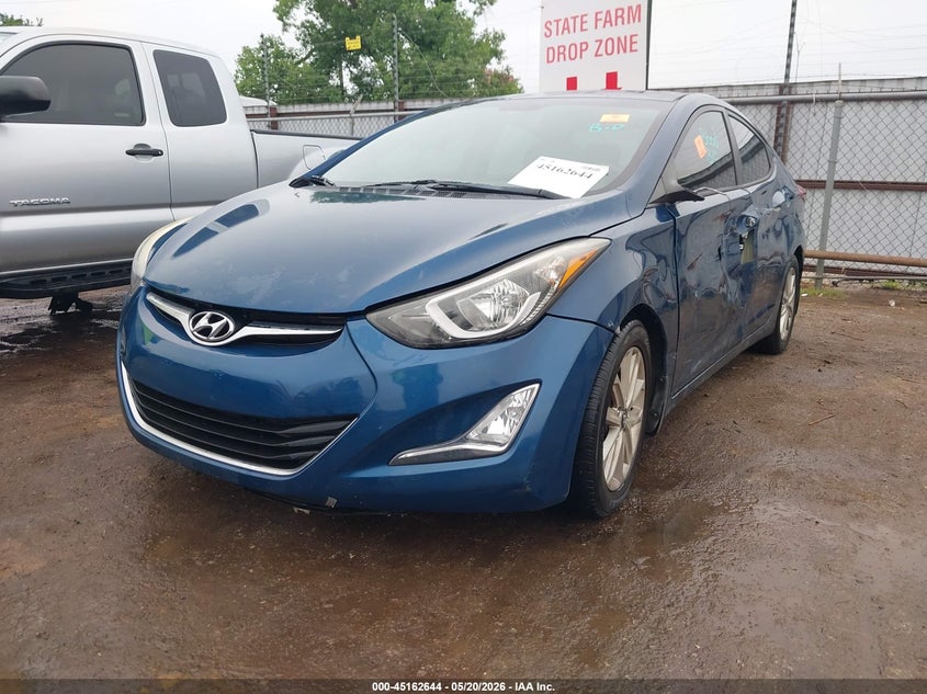 2015 Hyundai Elantra VIN KMHDH4AEXFU331094 IAAI salvage auction — HAIL, Clear (Oklahoma), sold $25 on 2026-07-29 (photo 2)