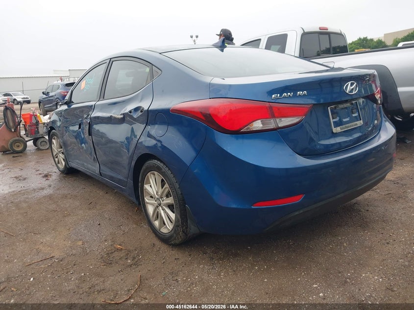 2015 Hyundai Elantra VIN KMHDH4AEXFU331094 IAAI salvage auction — HAIL, Clear (Oklahoma), sold $25 on 2026-07-29 (photo 3)