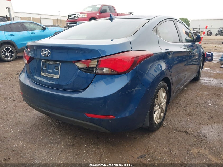 2015 Hyundai Elantra VIN KMHDH4AEXFU331094 IAAI salvage auction — HAIL, Clear (Oklahoma), sold $25 on 2026-07-29 (photo 4)