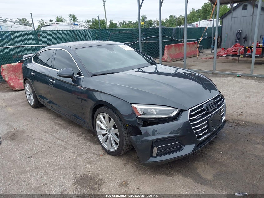2018 Audi A5 VIN WAUBNCF51JA087723 IAAI salvage auction — FRONT END, Salvage - 75% Or Less (Maryland), sold $7,000 on 2026-07-30 (photo 1)