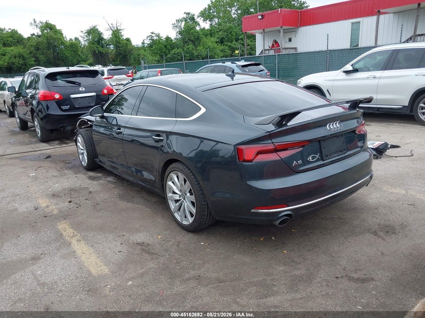 2018 Audi A5 VIN WAUBNCF51JA087723 IAAI salvage auction — FRONT END, Salvage - 75% Or Less (Maryland), sold $7,000 on 2026-07-30 (photo 3)