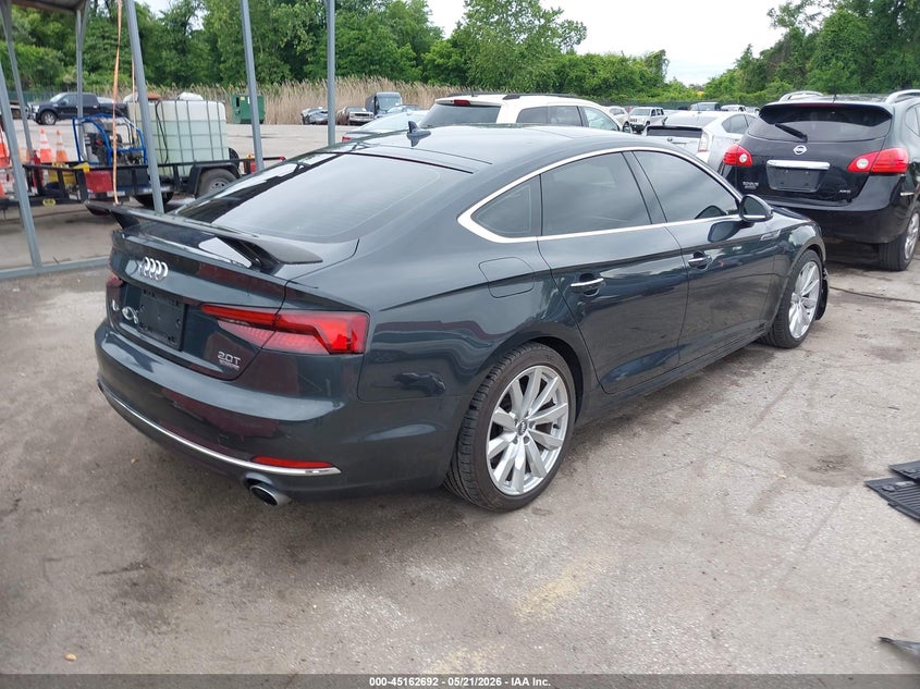 2018 Audi A5 VIN WAUBNCF51JA087723 IAAI salvage auction — FRONT END, Salvage - 75% Or Less (Maryland), sold $7,000 on 2026-07-30 (photo 4)
