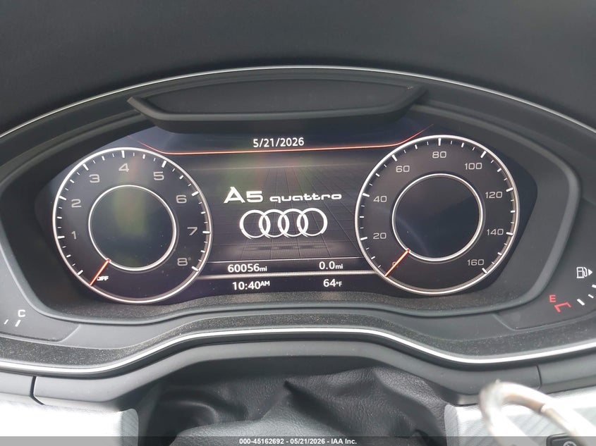 2018 Audi A5 VIN WAUBNCF51JA087723 IAAI salvage auction — FRONT END, Salvage - 75% Or Less (Maryland), sold $7,000 on 2026-07-30 (photo 7)