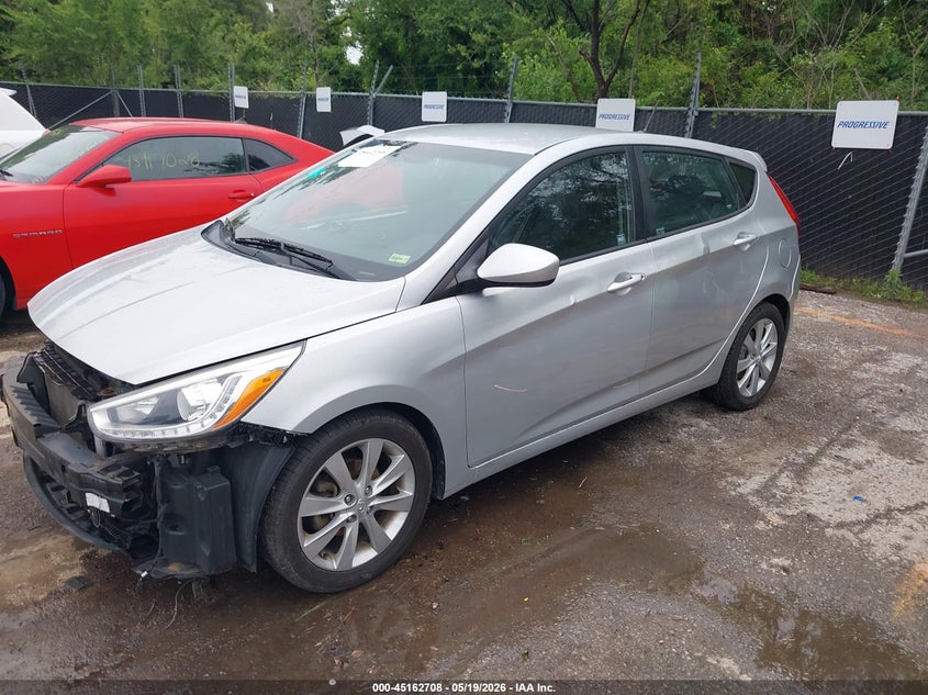 2014 Hyundai Accent VIN KMHCU5AE3EU173970 IAAI salvage auction — FRONT END, Salvage (Kansas), sold $1,100 on 2026-07-15 (photo 2)