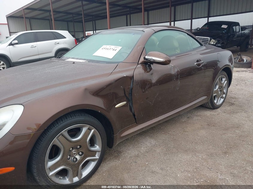 2006 Lexus Sc 430 VIN JTHFN48Y769000562 IAAI salvage auction — SIDE, Original (Texas), sold $13,900 on 2026-08-15 (photo 6)