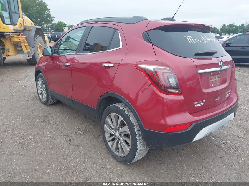 2017 Buick Encore VIN KL4CJASB1HB161319 IAAI salvage auction — HAIL, Clear (Missouri), sold $3,450 on 2026-07-20 (photo 3)