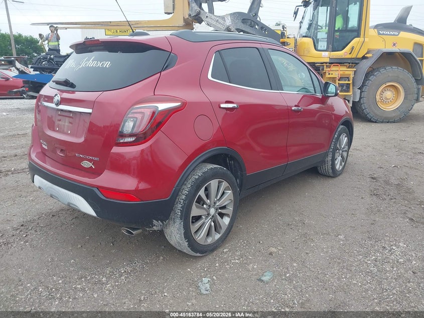 2017 Buick Encore VIN KL4CJASB1HB161319 IAAI salvage auction — HAIL, Clear (Missouri), sold $3,450 on 2026-07-20 (photo 4)
