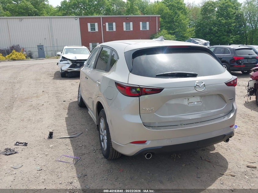 2025 Mazda Cx-5 VIN JM3KFBCM1S0713730 IAAI salvage auction — LEFT FRONT, Salvage (Massachusetts), sold $8,800 on 2026-07-21 (photo 3)