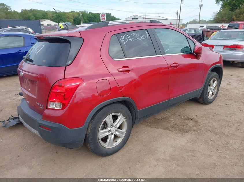 2015 Chevrolet Trax VIN KL7CJRSB5FB058774 IAAI salvage auction — LEFT REAR, Clear (Indiana), sold $1,700 on 2026-07-07 (photo 4)